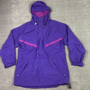 Vintage 90s Helly Hanson Jacket Men's Medium Oversized Purple Pullover Anorak